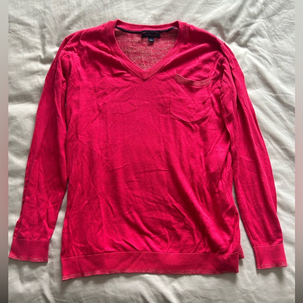 Tommy Hilfiger Pink Sparkle Sweater